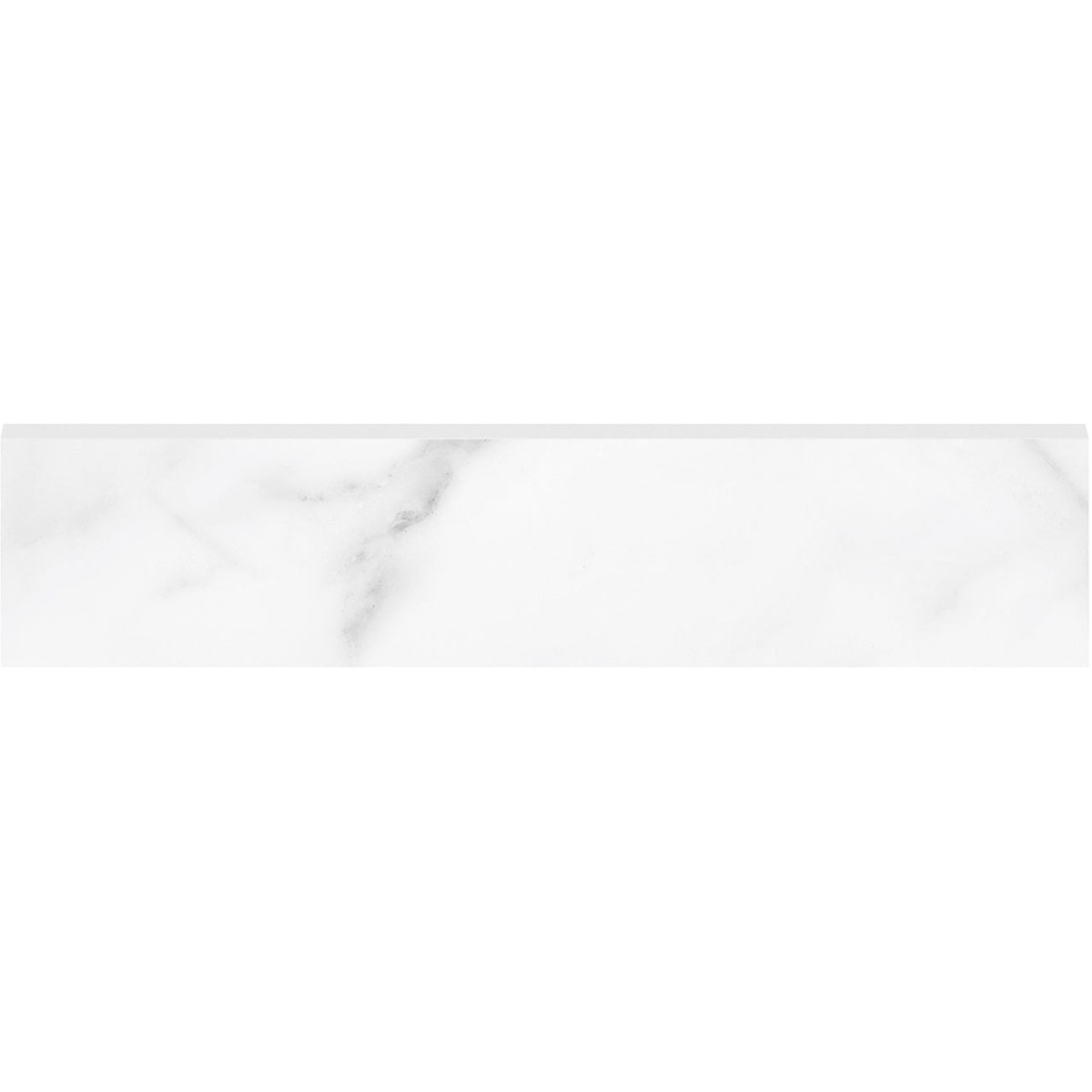 Anatolia Tile 3X12 Bn La Marca Statuario Honed & Rectified Bullnose 4502-0297-0 Statuario Nuovo 3x12 Bullnose Honed - premium natural stone mosaic tile from Anatolia Tile, available at PoshHaus showroom in Keene, NH