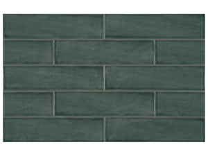 Anatolia Tile 3X12 Teramoda Emerald Glossy 4000-0247-0 Emerald - premium natural stone mosaic tile from Anatolia Tile, available at PoshHaus showroom in Keene, NH