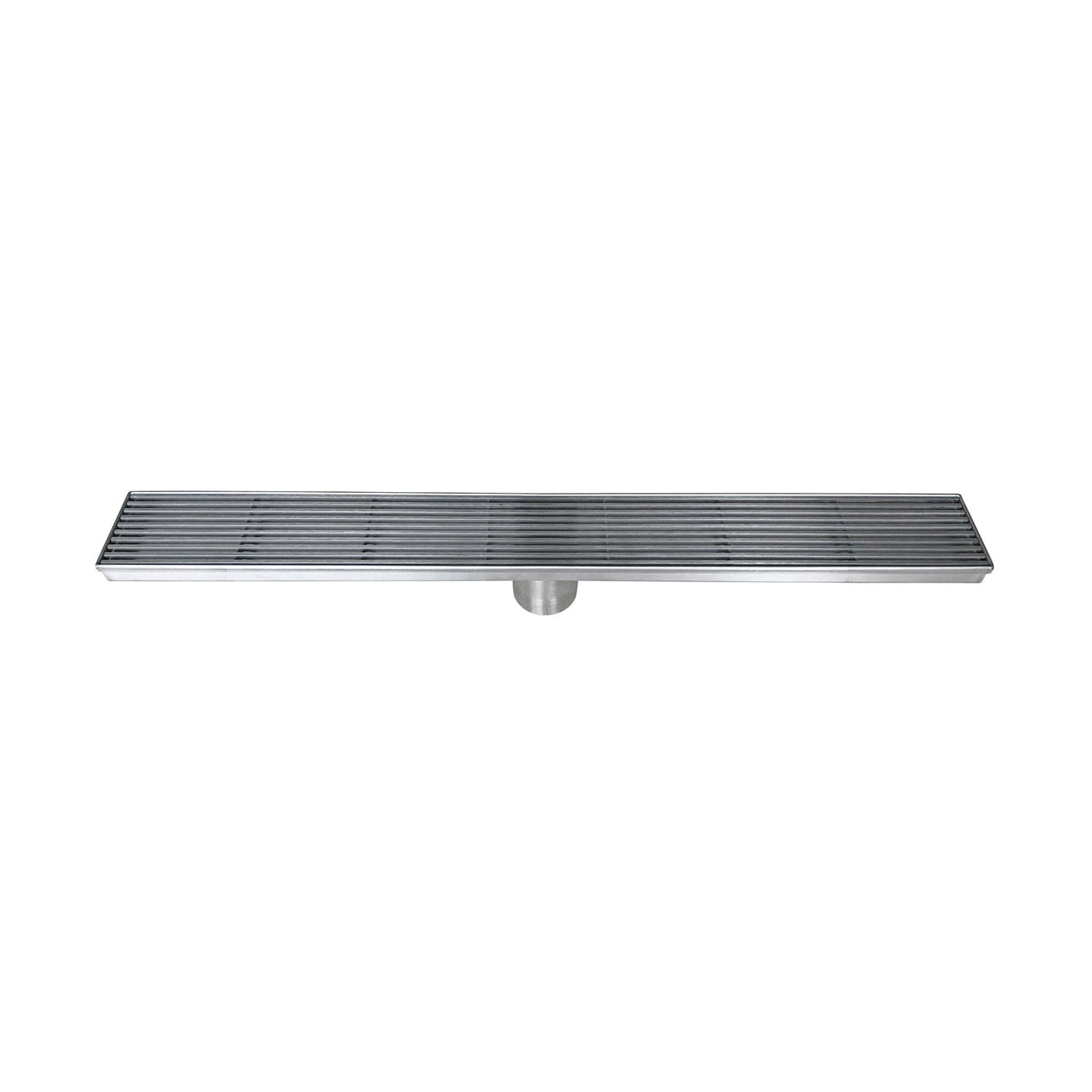 DAX Stainless Steel Rectangular Shower Floor Drain with 18 Gauge, 24", Brushed Stainless Steel DR24-H01