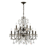 Butler 12 Light Hand Cut Crystal English Bronze Chandelier 3029-EB-CL-MWP