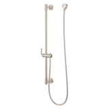 Modern Round 30 in. Slide Bar with 60 in. Hose in Brushed Nickel