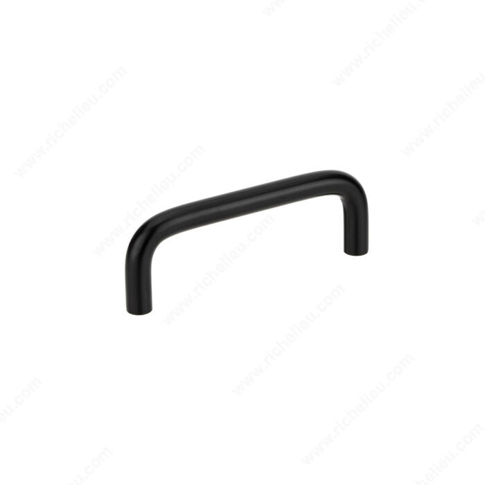 Richelieu BP228803900 Modern Metal Pull - 2288, Matte Black, 3 in, 3 5/16 in