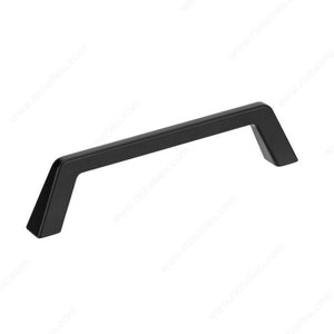Richelieu BP236896900 Modern Metal Pull - 2368, Matte Black, 3 25/32 in, 4 13/32 in