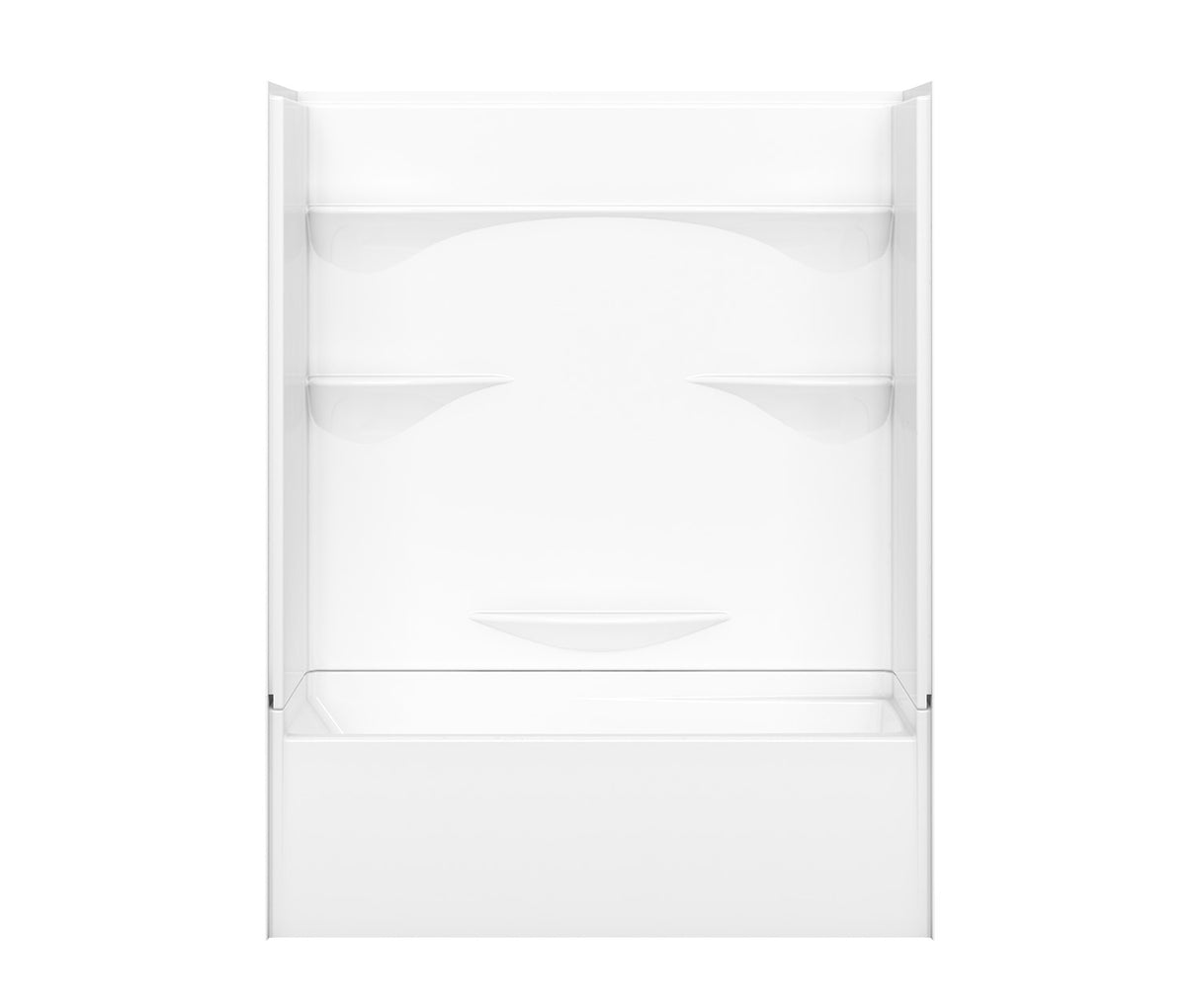 MAAX 141425-000-002-000 Olio Smooth 60 x 30 AcrylX Direct-to-Stud Three-Piece Wall Kit