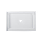 Voltaire 48 x 32 Acrylic White, Single-Threshold, Center Drain, Shower Base