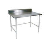 John Boos ST6R5-3096GBK Riser Top Work Table w/ Galvanized Bracing, 96" W x 30" D