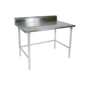 John Boos ST6R5-3096GBK Riser Top Work Table w/ Galvanized Bracing, 96