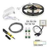 Task Lighting L-RTDK-16-40 16 ft 120 Lumens Per Foot Radiance Touch Dimmer Switch Tape Light Kit, 4000K Cool White