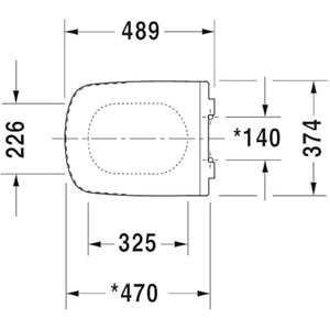 Duravit 0060590000 Durastyle Seat and Cover