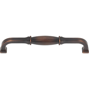 Jeffrey Alexander 278-160DBAC 160 mm Center-to-Center Brushed Oil Rubbed Bronze Audrey Cabinet Pull