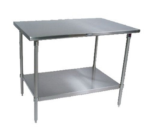 John Boos ST6-36120SSK Work Table - 120" 120"W x 36"D stainless steel