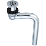 Central Brass 3106 Vandal-Resistant Grid Drain in Polished Chrome