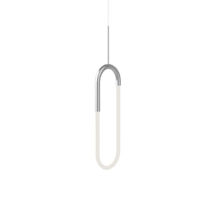 Kuzco PD95108-CH HURON 8" PD Chrome 120V TRIAC/ELV LED 3000K 90CRI 12W