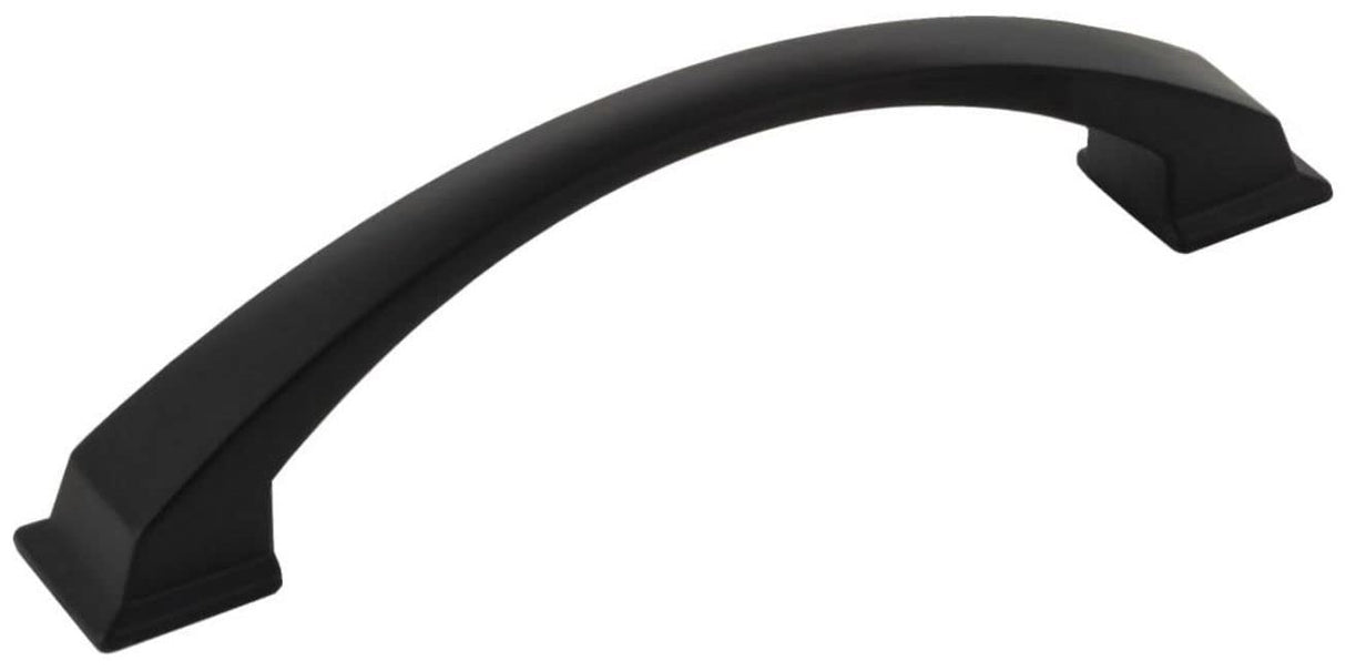 Jeffrey Alexander 944-128MB 128 mm Center-to-Center Matte Black Arched Roman Cabinet Pull