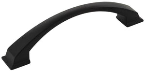 Jeffrey Alexander 944-128MB 128 mm Center-to-Center Matte Black Arched Roman Cabinet Pull