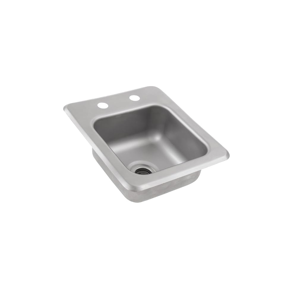 John Boos PB-DISINK090905-SSLR Pro-Bowl Drop-in Sink with 9"W x 9" Front to Back 5" Deep Bowl & Side Splashes