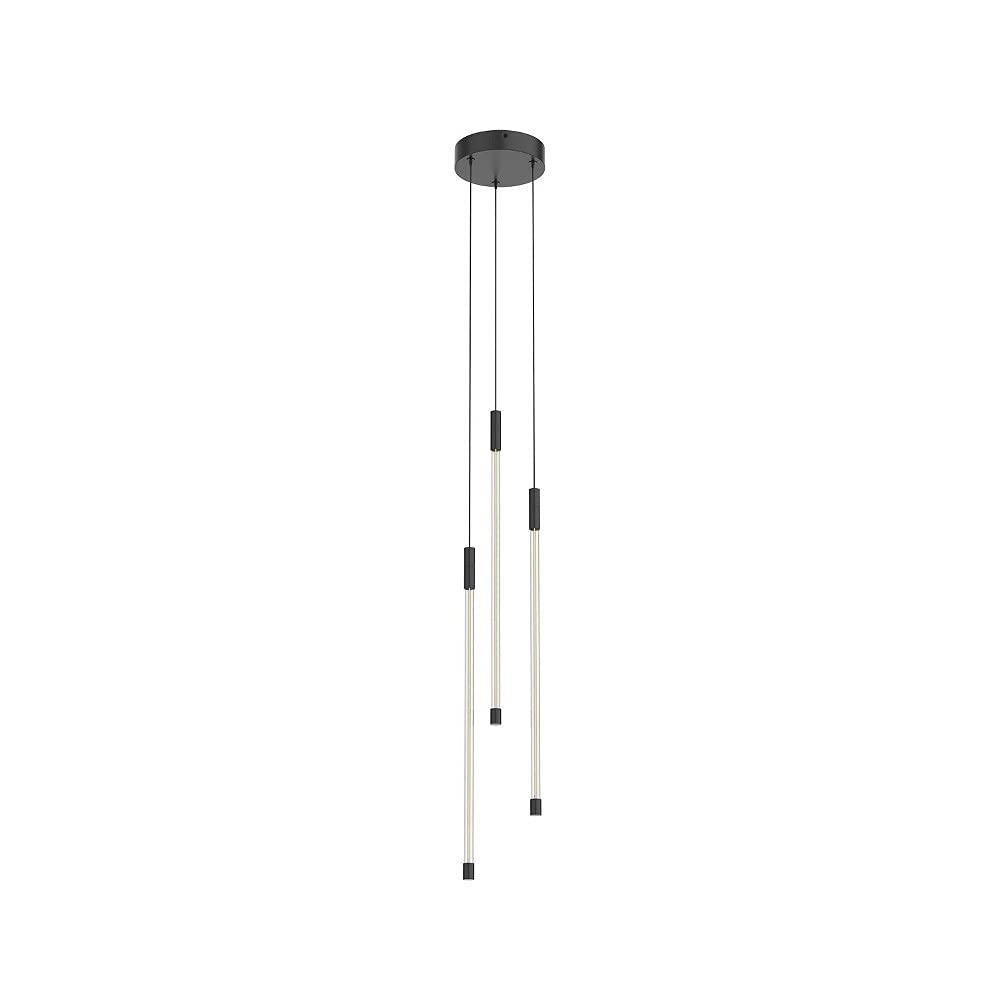 Kuzco MP75221-BK MOTIF 21" 3 HEAD MULTI-PENDANT BLACK 23W 120VAC WITH LED DRIVER 2700K 90CRI