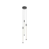 Kuzco MP75221-BK MOTIF 21" 3 HEAD MULTI-PENDANT BLACK 23W 120VAC WITH LED DRIVER 2700K 90CRI