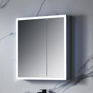 Capella LED Medicine Cabinet – Modern Vanity Mirror with Built-in Defogger and Touch Controls