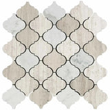 Interceramic Contemporary Marble Blend 2" x 2" Lantern Polished Mosaic 12" x 12" Sheet