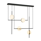 Alora LP302004MBBG TAGLIATO LINEAR PENDANT LED MATTE BLACK BRUSHED GOLD