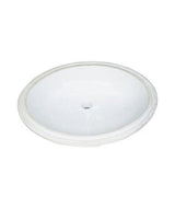 Fairmont Designs S-100WH Sinks White Oval Ceramic Undermount Sink White