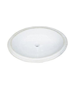 Fairmont Designs S-100WH Sinks White Oval Ceramic Undermount Sink White