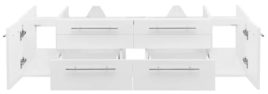 Fresca FCB6160RBL-UNS Fresca Lucera 60" Royal Blue Wall Hung Single Undermount Sink Modern Bathroom Cabinet