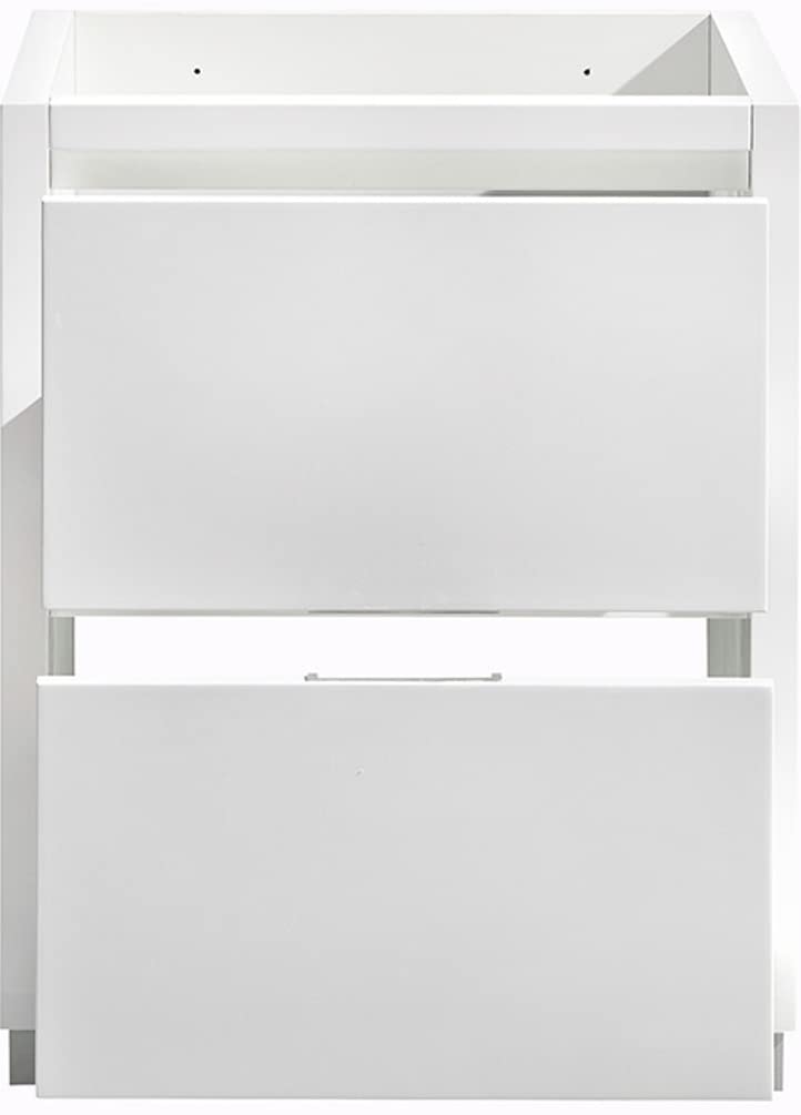 Fresca FCB8424WH Fresca Valencia 24" Glossy White Free Standing Modern Bathroom Cabinet