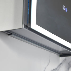 Capella LED Medicine Cabinet – Modern Vanity Mirror with Built-in Defogger and Touch Controls