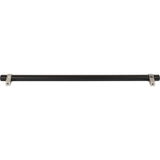 Jeffrey Alexander 5319MBSN 319 mm Center-to-Center Matte Black with Satin Nickel Key Grande Cabinet Bar Pull