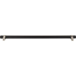 Jeffrey Alexander 5319MBSN 319 mm Center-to-Center Matte Black with Satin Nickel Key Grande Cabinet Bar Pull