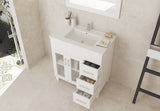 Nova 32" White Bathroom Vanity with White Ceramic Basin Countertop Laviva 31321529-32W-CB