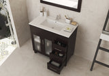 Nova 36" Brown Bathroom Vanity with White Ceramic Basin Countertop Laviva 31321529-36B-CB