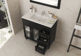 Nova 36" Espresso Bathroom Vanity with White Ceramic Basin Countertop Laviva 31321529-36E-CB