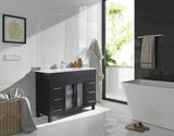 Nova 48" Espresso Bathroom Vanity with White Ceramic Basin Countertop Laviva 31321529-48E-CB