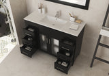 Nova 48" Espresso Bathroom Vanity with White Ceramic Basin Countertop Laviva 31321529-48E-CB