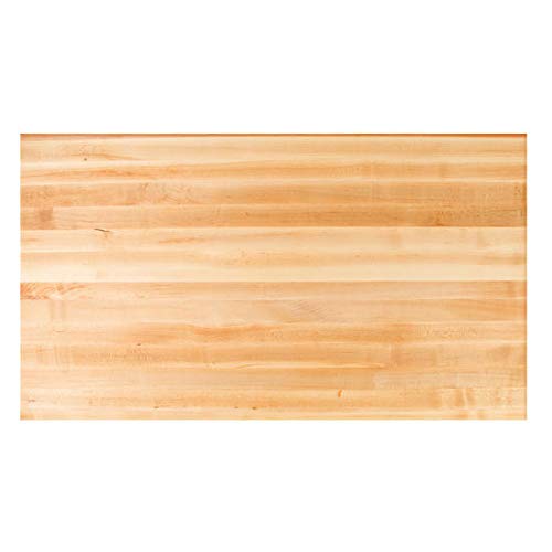 John Boos RTM-2496 96 in. W x 24 D 1-1/2 in, Maple Rectangular Table Top-John