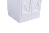 Odyssey 24" White Bathroom Vanity with White Quartz Countertop Laviva 313613-24W-WQ