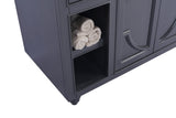 Odyssey 48" Maple Grey Bathroom Vanity with White Carrara Marble Countertop Laviva 313613-48G-WC