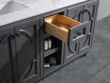 Odyssey 60" Maple Grey Double Sink Bathroom Vanity Cabinet Laviva 313613-60G