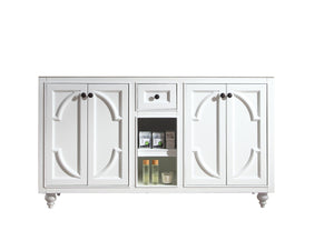 Odyssey 60" White Double Sink Bathroom Vanity Cabinet Laviva 313613-60W