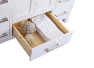 Wilson 42" White Bathroom Vanity Cabinet Laviva 313ANG-42W