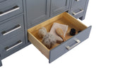 Wilson 48" Grey Bathroom Vanity with White Carrara Marble Countertop Laviva 313ANG-48G-WC