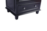 Luna 30" Espresso Bathroom Vanity with Black Wood Marble Countertop Laviva 313DVN-30E-BW