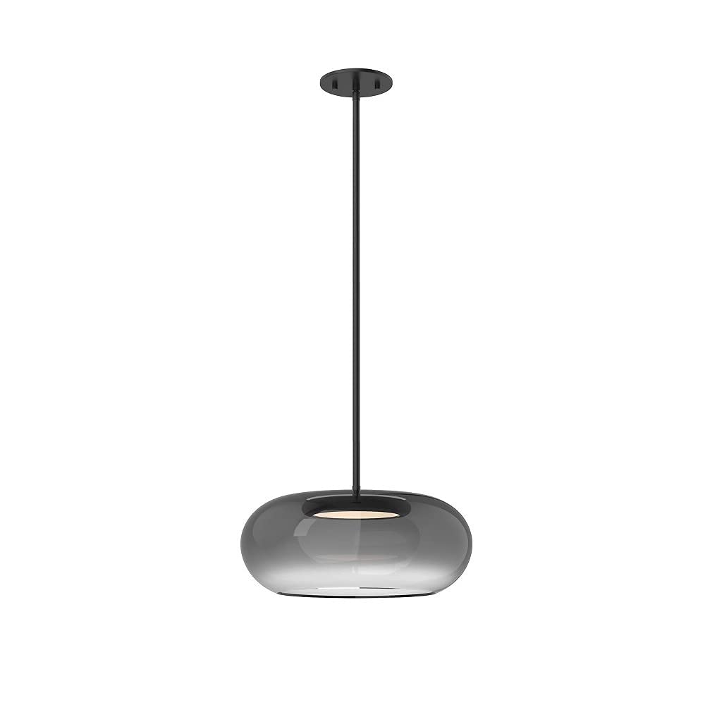 Kuzco PD62014-BK/SM TRINITY 14" PENDANT BLACK WITH SMOKED TRANSITION GLASS SHADE 20W 120VAC LED 3000K 90CRI