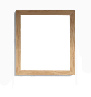 Sterling 30" Framed Square California White Oak Mirror Laviva 313FF-3030CO
