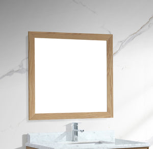 Sterling 36" Framed Rectangular California White Oak Mirror Laviva 313FF-3630CO