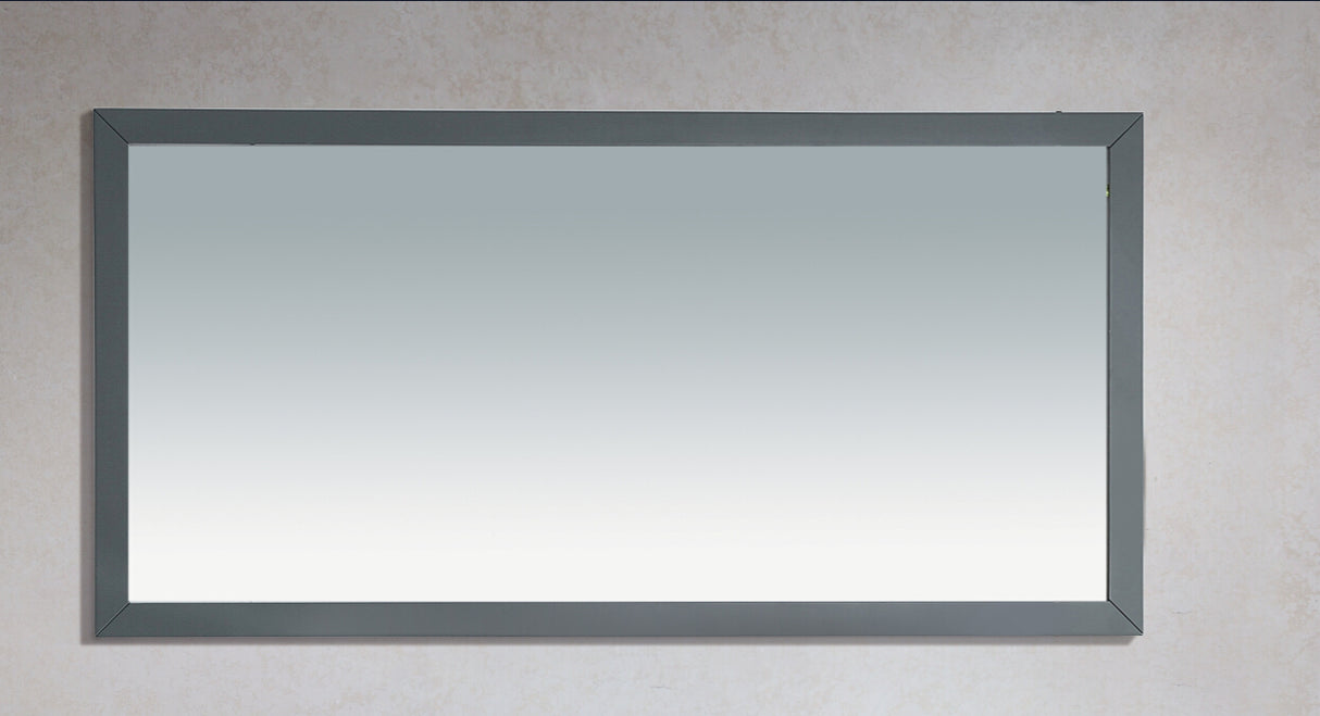 Sterling 60" Framed Rectangular Maple Grey Mirror Laviva 313FF-6030MG