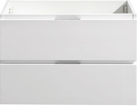 Fresca FCB8330WH Fresca Valencia 30" Glossy White Wall Hung Modern Bathroom Cabinet